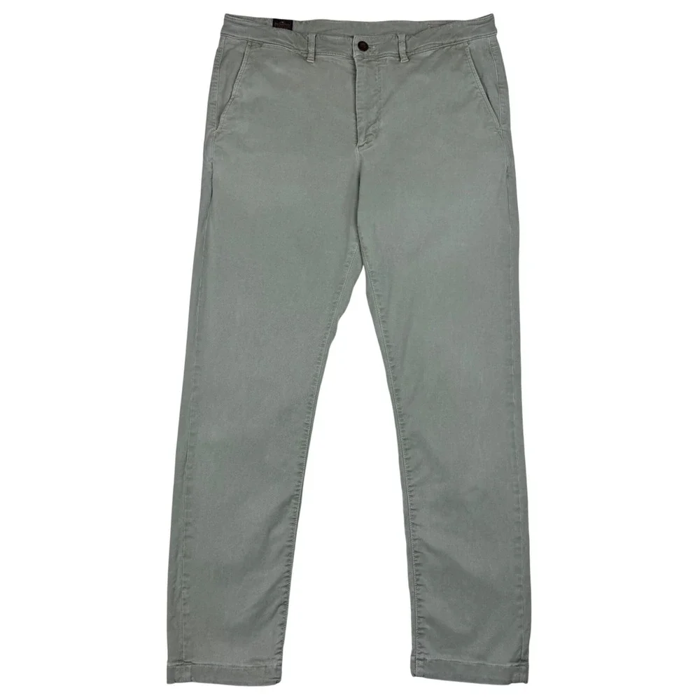 Faherty Coastline Premium Chino Tailored Fit Men 34x32 (fit 34x30) Green Stretch